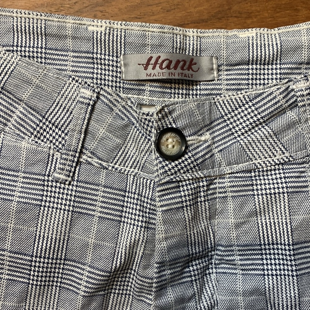 Hank Made in Sicily Glen Check Shorts 30W